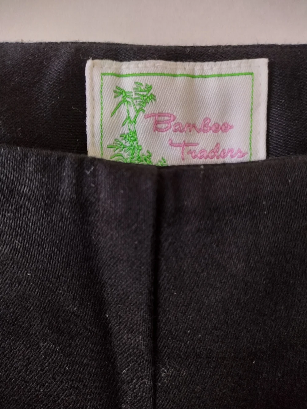 Bamboo Traders Black Cocktail Embroidered Pants
